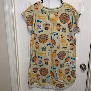 M/L Disney Women's Up Nightgown Nightshirt